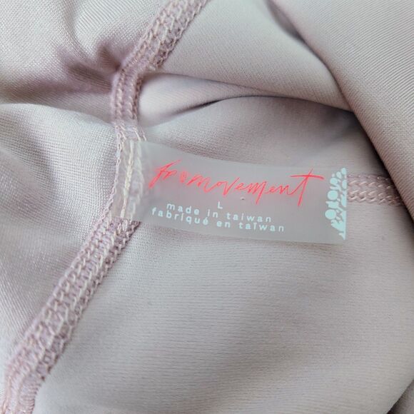 Free People‎ Transcend Limits Legging Jumpsuit L Pink Stretch Cutout Fitness - Picture 7 of 9